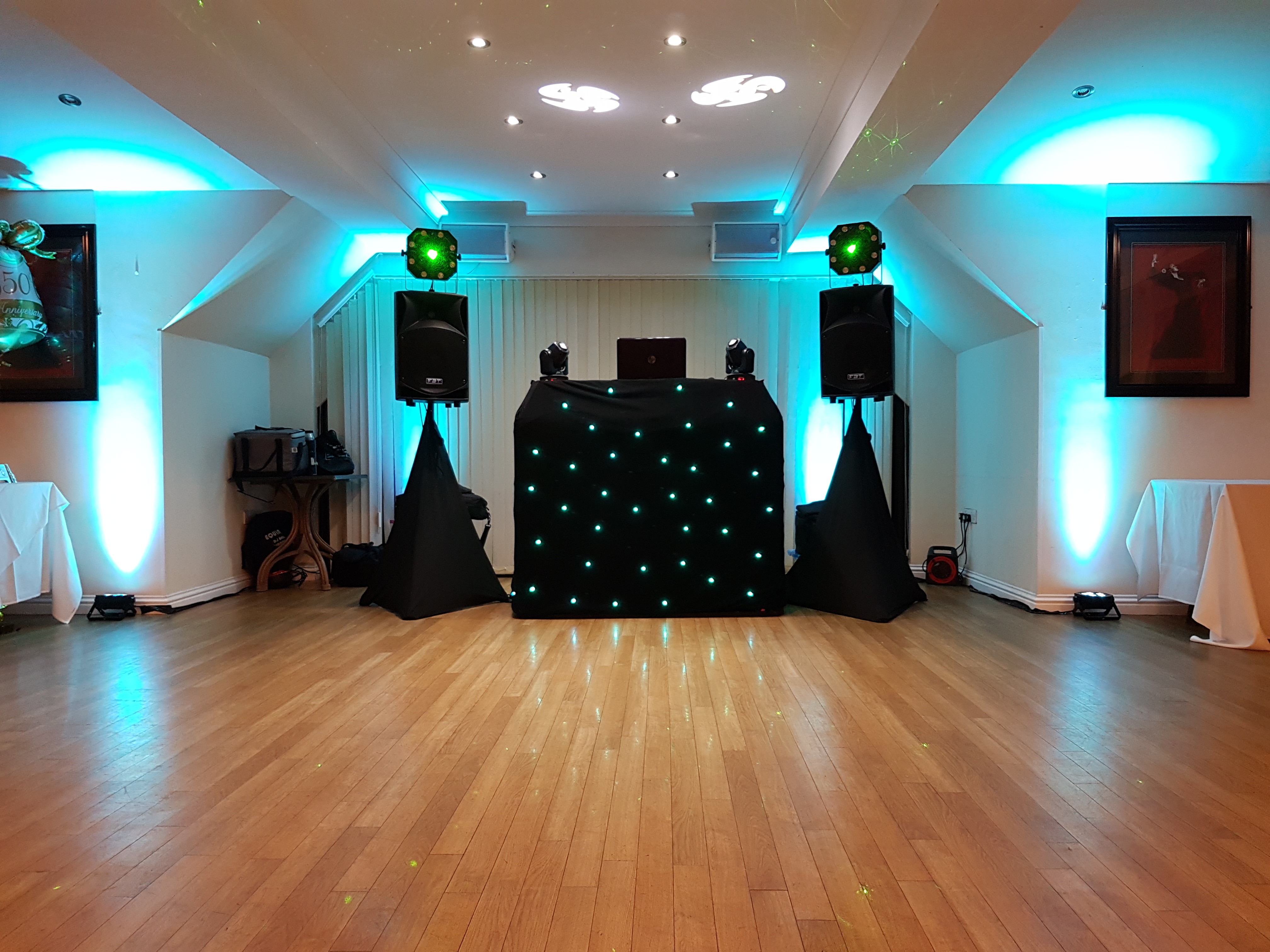 Disco with uplighters tailored to your event