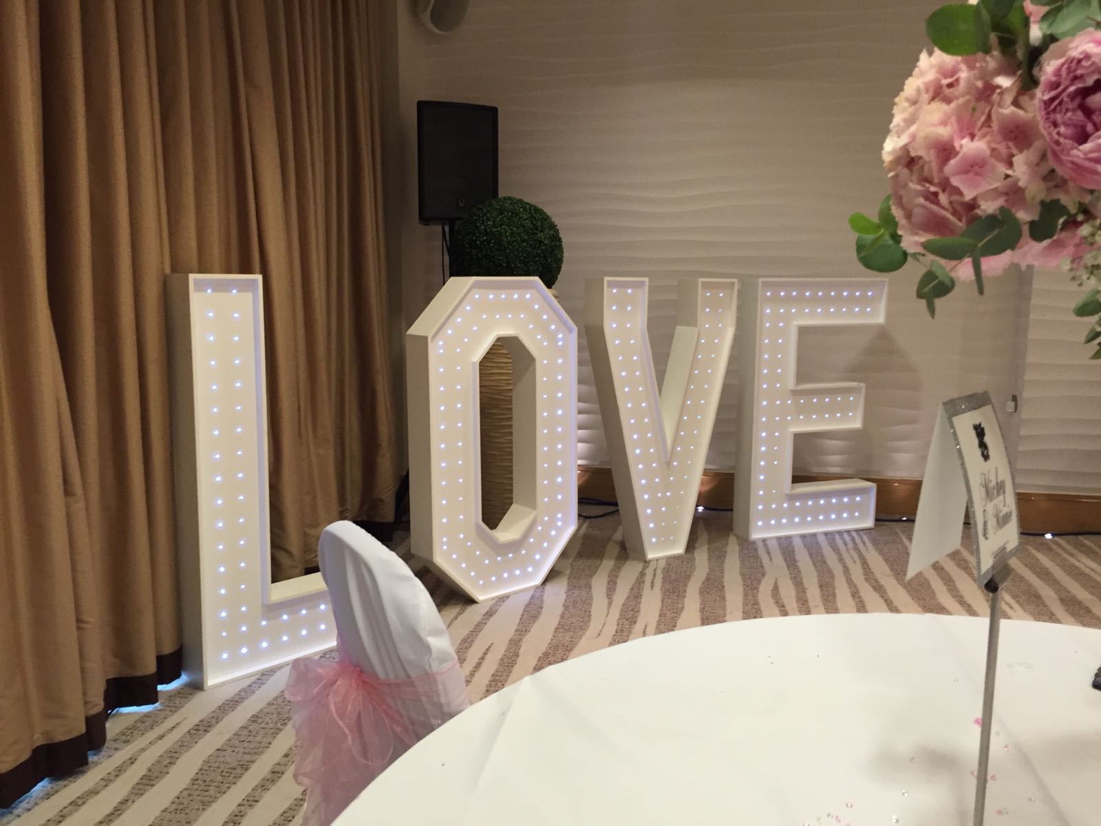 4 Foot Love Letters For your Special Day